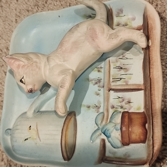 Vintage 1950's Wall Art. 3d Kittens At Play Brand Napco - Picture 5 of 14